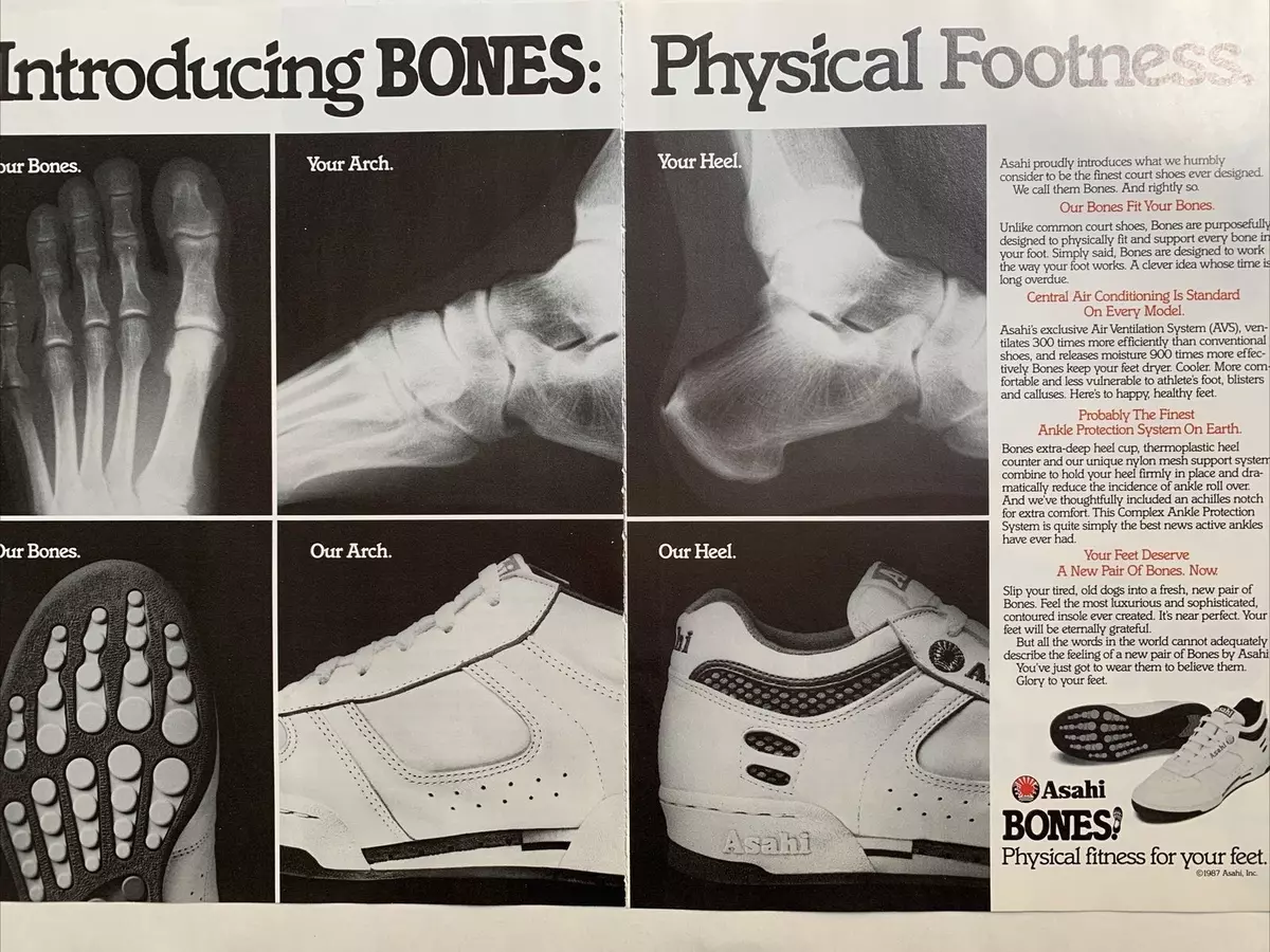 Asahi Bones Shoes 1987 Print Ad 16