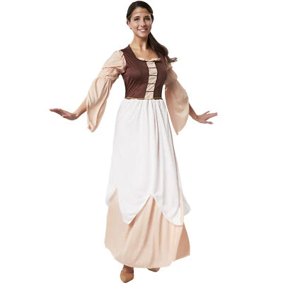Kostüm Damen Freifrau Magd Bäuerin Mittelalter Kleid Gewand Fasching Karneval