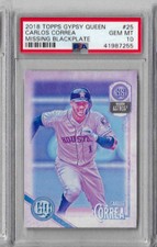 2018 Topps Gypsy Queen Carlos Correa Missing Blackplate PSA 10