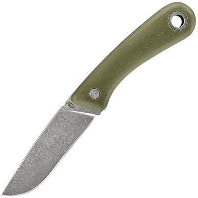 G3424 Gerber Spine Outdoor 7Cr17MoV Blade Green Rubberized Handle GFN Sheath