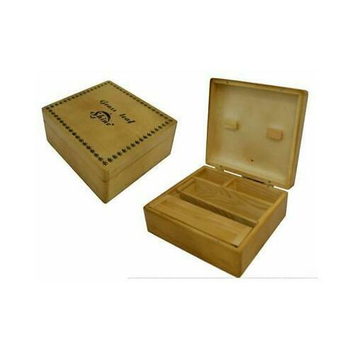 GRASSLEAF LARGE WOODEN ROLLING BOX ROLL BOX SMOKING - Picture 1 of 1