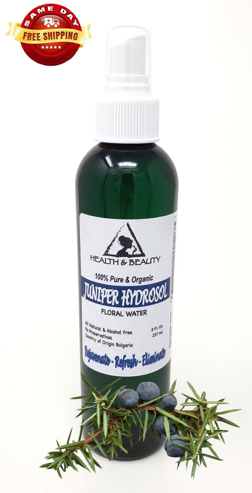 JUNIPER BERRY HYDROSOL ORGANIC FLORAL NATURAL BO security Fees free WATER 100% PURE