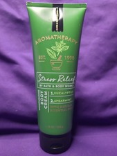 NEW Bath  Body Works Stress Relief Eucalyptus Aromatherapy Body Cream 8 oz