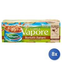 8X Multipack Valfrutta Borlotti Bohnen 150G X3 GedäMpft