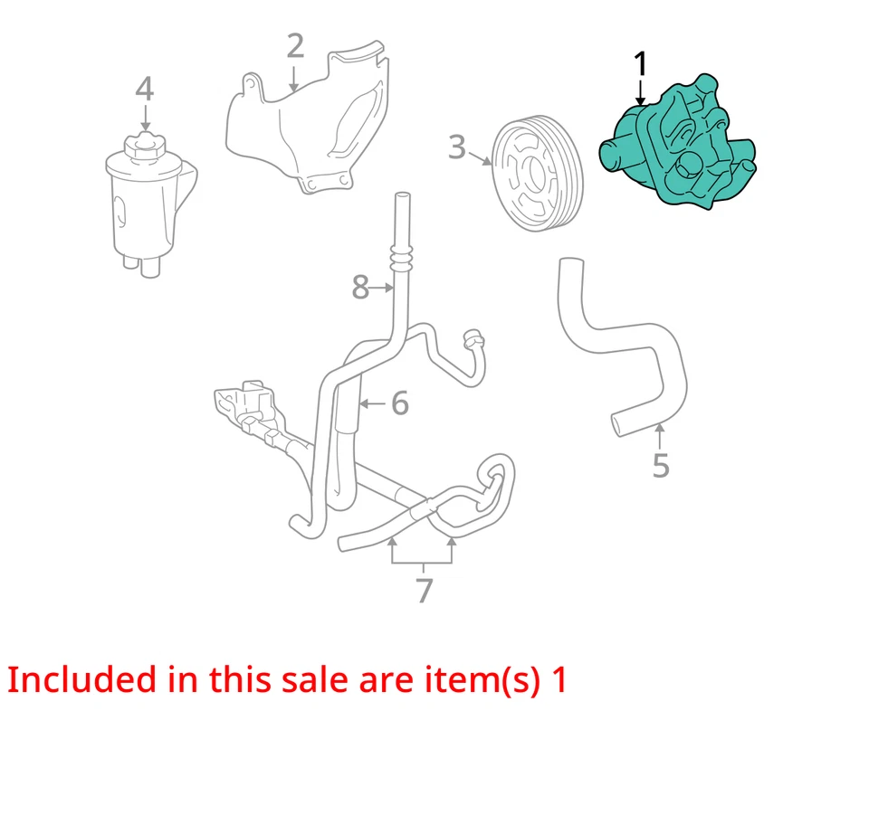 SE ADAPTA A BOMBA DE AVIADOR LINCOLN 2003-2005 ASM DIRECCIÓN ASISTIDA 2C5Z3A696AARM - NUEVO OEM Foto 3 de 4