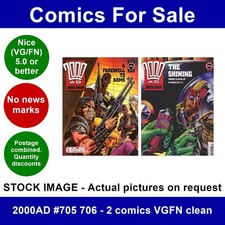 2000AD #705 706 - 2 comics VGFN clean