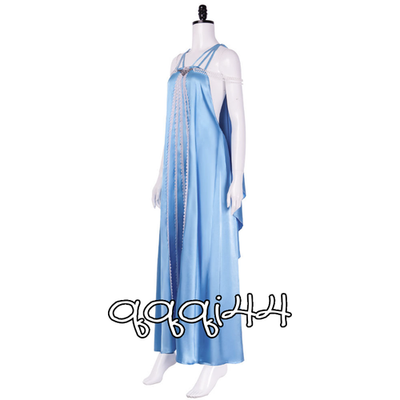 Star Wars Padm Amidala Cosplay Long Dress Blue Skirt Costume Halloween  Uniform | eBay