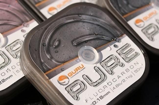 Guru Pure Fluorocarbon 50m Spule Vorfachschnur Feedervorfach Unsichtbar Fluro