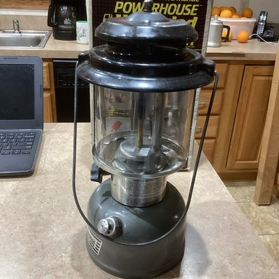 Vtg Coleman Powerhouse Unleaded 295 Double Mantle Lantern w