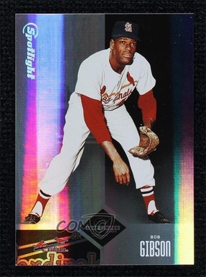 2004 Leaf Limited Spotlight Silver 47/50 Bob Gibson #204 HOF 1e22