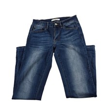 KanCan Womens Dark Wash Skinny Jeans Mid Rise Stretch Denim KC11214M Size 9/28