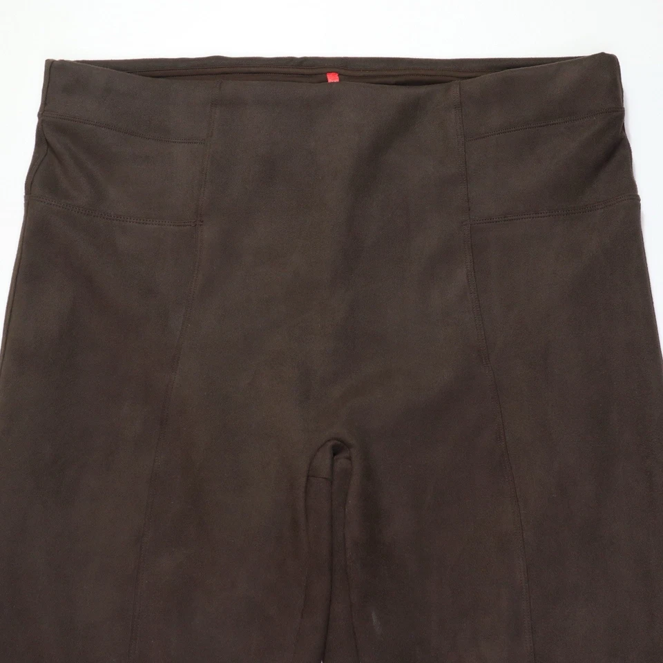 Леггинсы эластичные Spanx из искусственной замши желтовато-коричневые серо-коричневые женские размер 2X высокая посадка - Изображение 3 из 4