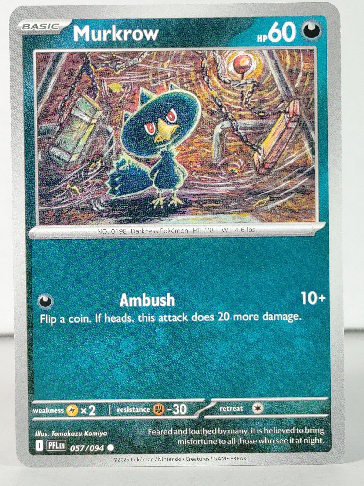 Murkrow - POKEMON - Phantasmal Flames - 057/094 - singles - regular