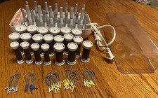 REMINGTON KF-20-1 Velvet Flocked Hair Hot Rollers Curlers Clips Tested WORKS