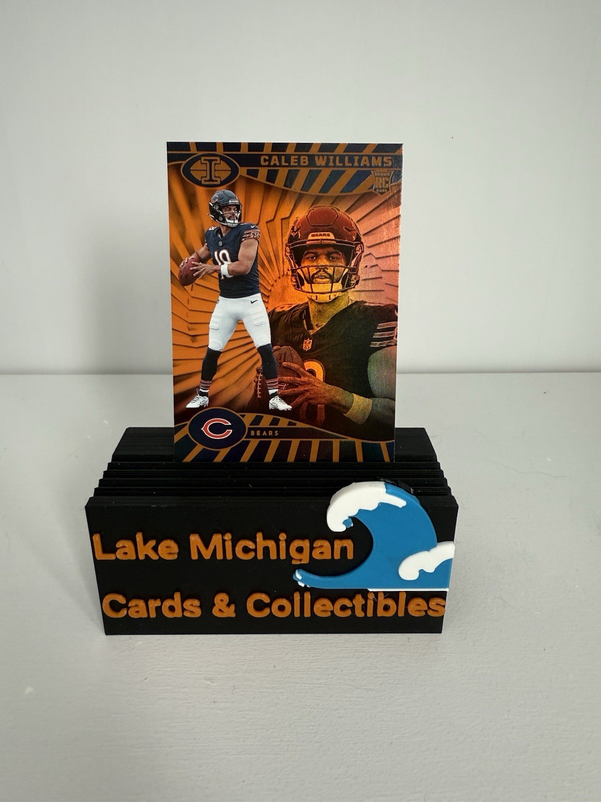 2024 Panini Illusions - Caleb Williams #13 Trophy Collection Orange (RC)