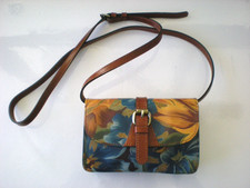 Patricia Nash Torri Small Crossbody Bag Clutch Wallet Floral Leather