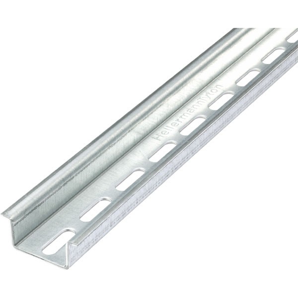 HellermannTyton DELTA-3AF/BV Standard DIN Mounting Rail Perforated 2m
