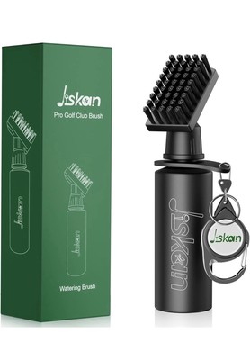 Pro Golf Club Brush Cleaner with Retainer Clip and Squeeze Water Bottle