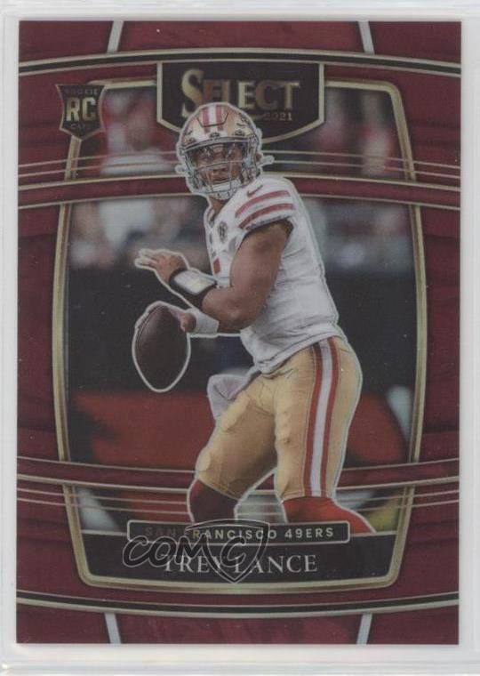 2021 Panini Select Concourse Maroon Prizm 40/149 Trey Lance #45 0m89