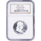1957 50c Silver Proof Franklin Half Dollar ~ NGC PF 67* CAMEO - Star Designation