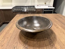 17 in Pure Copper Vanity Sink Top Mount Drop In