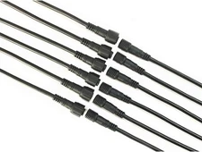 6 Pair Black 4 Pin Waterproof Male Female Connector Cable RGB LED Strip with... 
