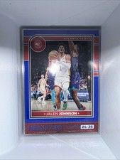 2024-25 NBA Hoops Jalen Johnson blue  #205 Atlanta Hawks