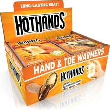 Long Lasting Hand & Toe Warmers: 24 Pair Hands, 8 Pair Toes for Cold Weather