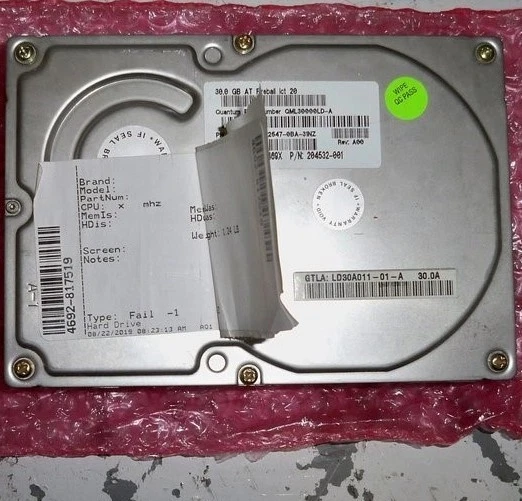 Quantum Internal Hard Disk Drives 30 GB Storage Capacity for sale