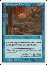 Sage's Knowledge Portal Three Kingdoms NM Blue Common MAGIC MTG CARD ABUGames