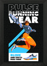 Tracer Pulse Running Wear Framed Wall Art Poster Canvas Print Picture
