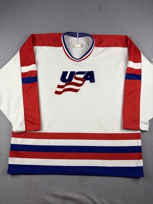 Vintage CCM Team USA Hockey Jersey Men’s Size Extra Large Red White