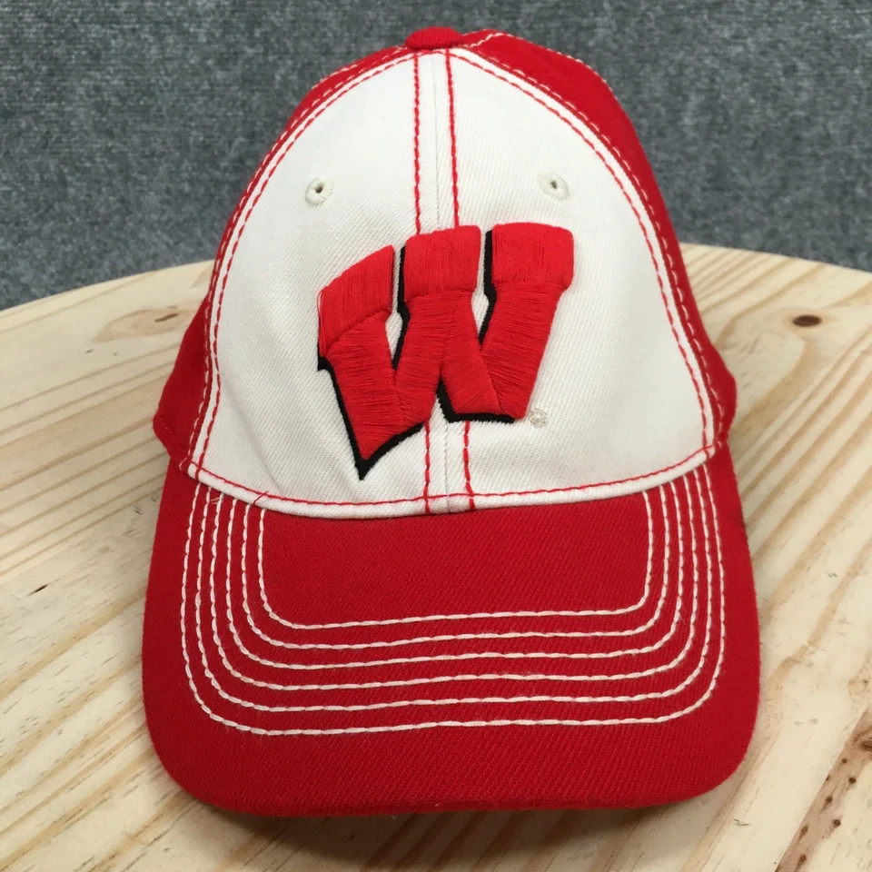 Wisconsin Badgers Top Of The World Baseball Cap Unisex Red OS Embroidered Logo - Image 2 of 4