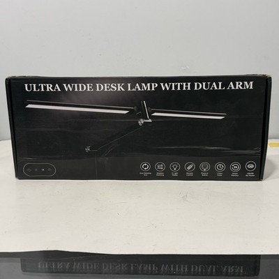 LED Ultra Wide Dual Arm Desk Lamp Monitor Light Remote Open Box Never Used