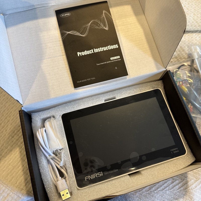 FNIRSI 1013D Mini 7" Touch Digital Tablet Oscilloscope 2CH 100MHz Bandwidth 1GS
