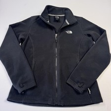 The North Face Fleece Jacket Womens Medium Black Full Zip Outdoor Hiking Casual