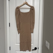 Charles Henry Women’s Square Neck Tie Back Long Sleeve Sweater Dress Size small