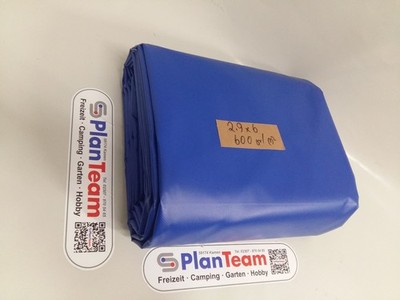 LKW-Plane, PVC Plane: 2,9 x 6,0m -- Blau -- ca.600g/m² -- B-Ware