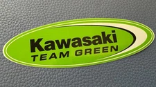 KAWASAKI Motorcycle Racing RARE Promo Glossy Team Green STICKER Decal