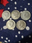 1968-d Kennedy Half Dollars 40% Silver Coins - [Lot of 5] circulated