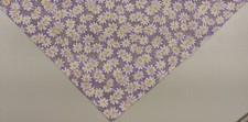 Dog Bandana/Scarf, Tie On, Violet, White, Daisies, xS, S, M, L