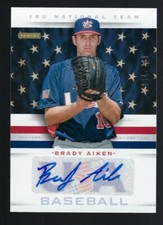 2013 Panini USA Baseball 18U National Team Autograph Brady Aiken