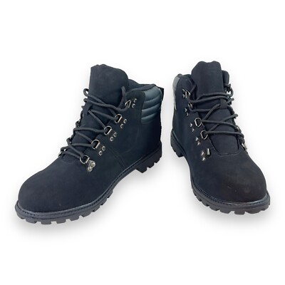 Fila MARANA Mens Black Hiking Boot 1HM00034-004 Lace Up Boots Traction Soles