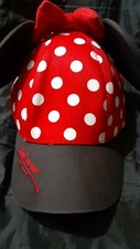 WALT DISNEY WORLD MINNIE MOUSE EARS RED POLKA DOT YOUTH BASEBALL CAP Girl Hat