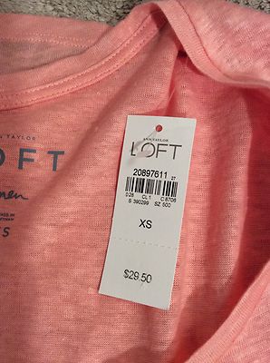Ann Taylor Loft femme petit haut tricot taille XSP orange