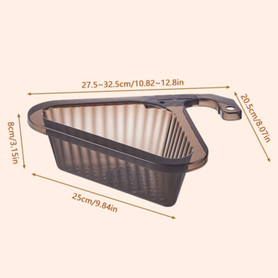 Eck-Spülbeckensieb Mit Saugnapf 2025 - Dreieckiges Aufbewahrungsregal Für Küche