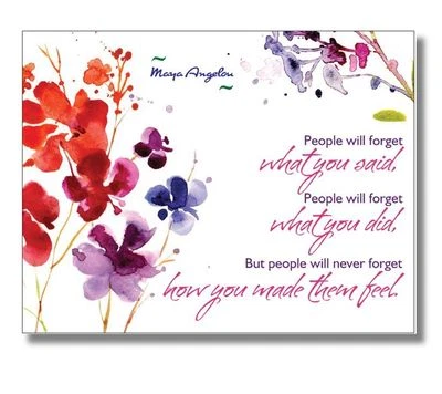 MAYA ANGELOU quote 20 POSTCARD SET Stationary / Notecards / Postcards / Cards