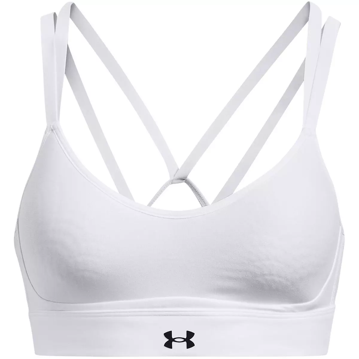 Under Armour Womens Strpy Lw Sp Bra Low Impact Sports Training Fitness Gym  Crop