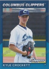 2016 Columbus Clippers Kyle Crockett RC Rookie Indians