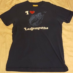 I-Love-Largemouths-XL-Abercrombie-and-Fitch-Humor-T-shirt-bass-fishing-ANF-Mens